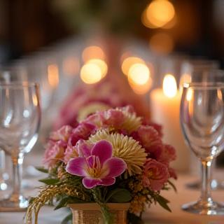 Detale dekoracji stołu