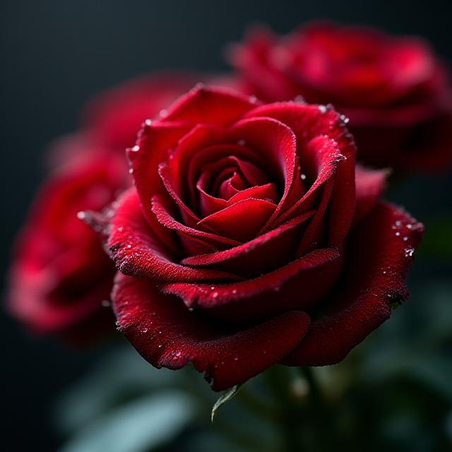 Romantyczny bukiet czerwonych róż premium