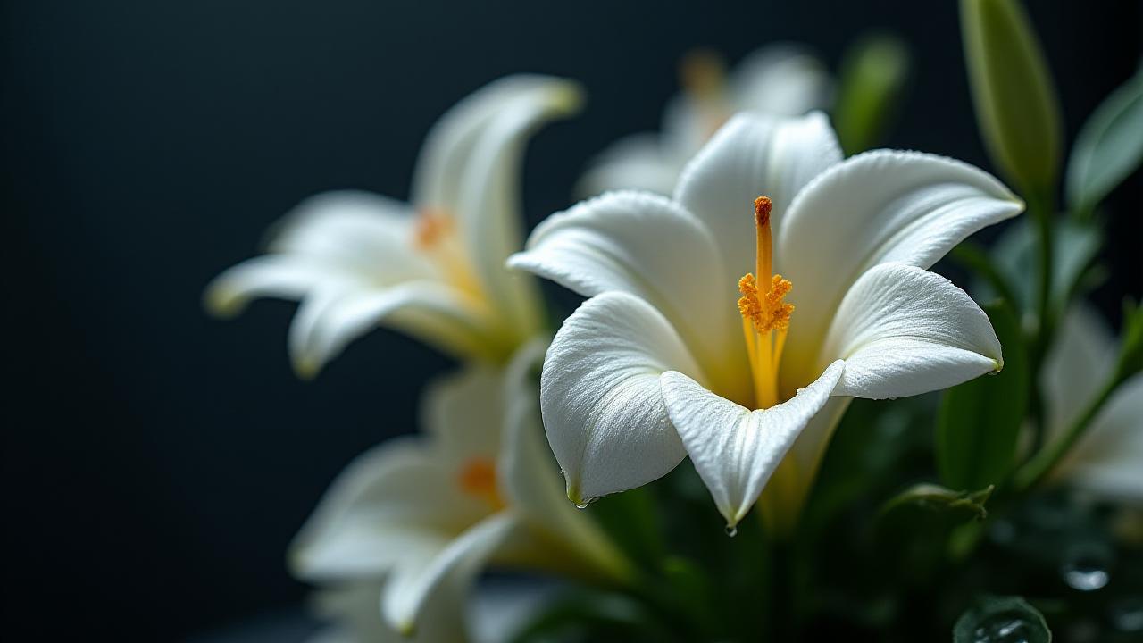 Eteryczna biała aria lilii i kalii w luksusowej kompozycji pogrzebowej